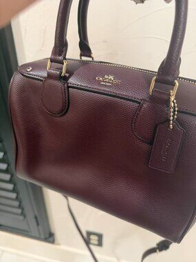 Coach Mini Bennett Satchel Burgundy